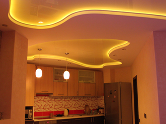 Натяжной потолок в ванну, кухню Натяжной потолок в ванну, кухню