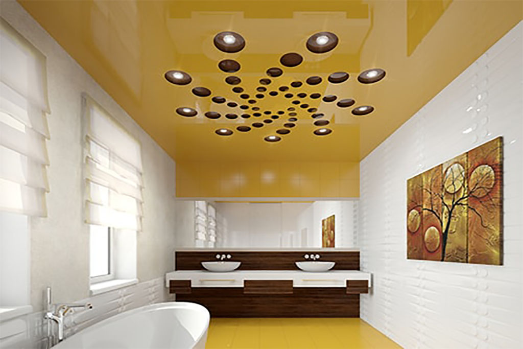 Натяжні стелі в інтер'єрі